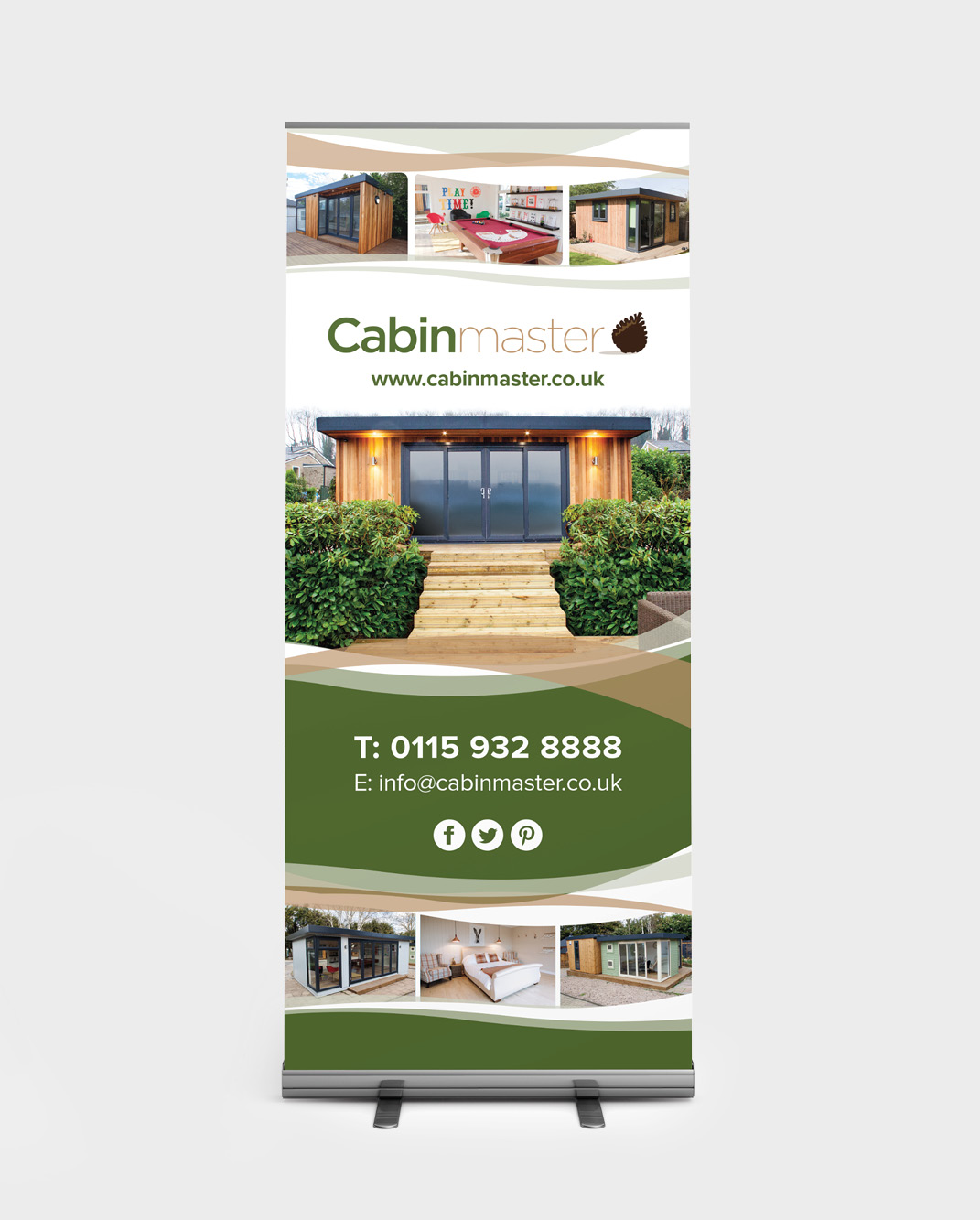 Cabin Master Roller Banner